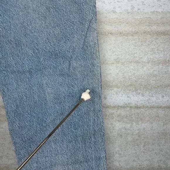 Vintage 90s Orange Tab Levis Jeans 550 36x34 Relaxed Fit Tapered Leg Light Wash - Picture 7 of 9